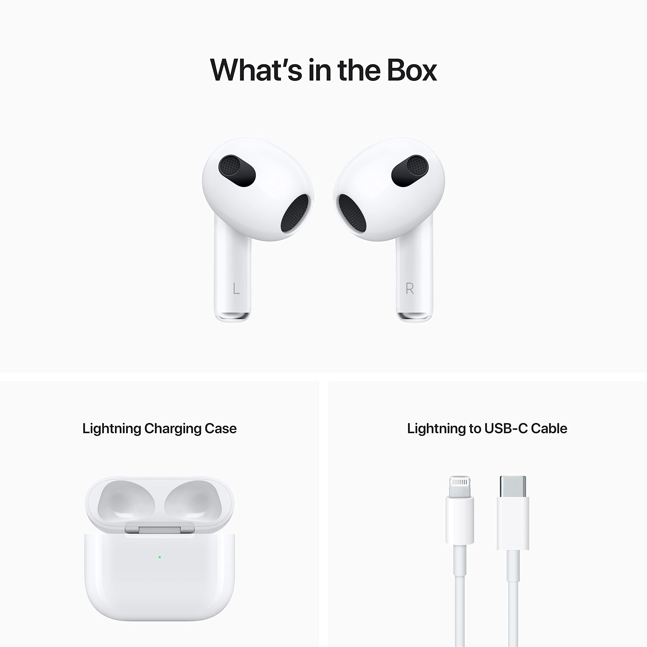 Apple AirPods with Lightning Charging Case (3rd Generation) (Renewed) - Image 3