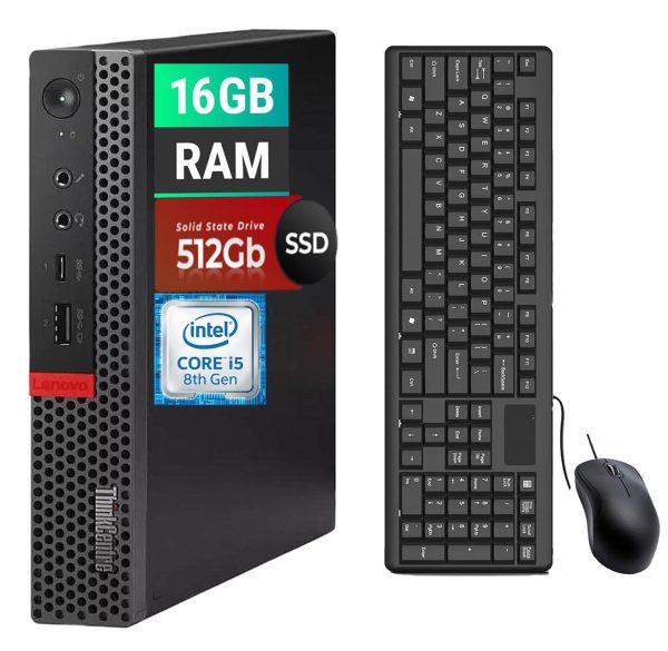 Lenovo ThinkCentre M920Q Tiny Desktop Computer, Intel Core i5-8500T 2.1GHz Up to 3.5GHz, 16GB DDR4, 512GB SSD, Keyboard&Mouse, HDMI, DP, WiFi, Bluetooth, windows 11 Pro (Renewed)