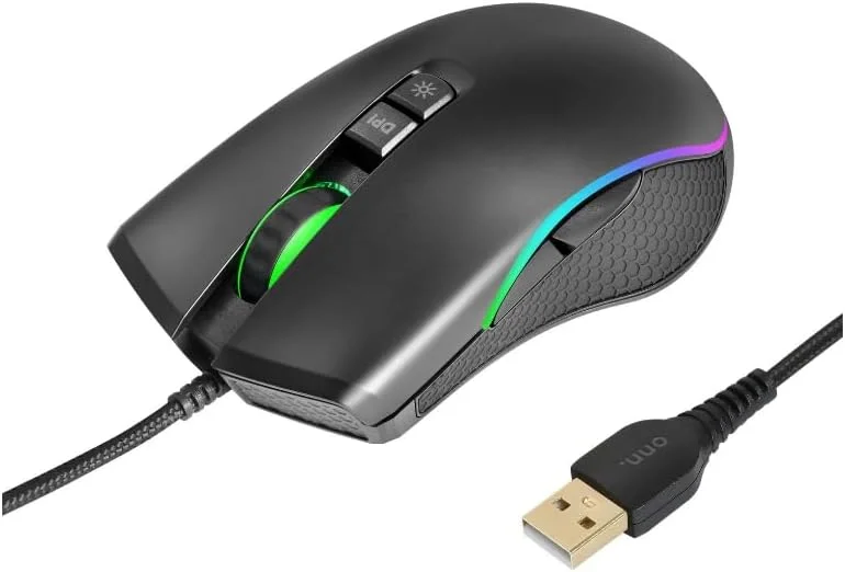 Brand New- onn. RGB Wired Adjustable DPI Gaming Mouse with LED Lighting Effects, 7 Programmable Buttons (100027827) - Image 2