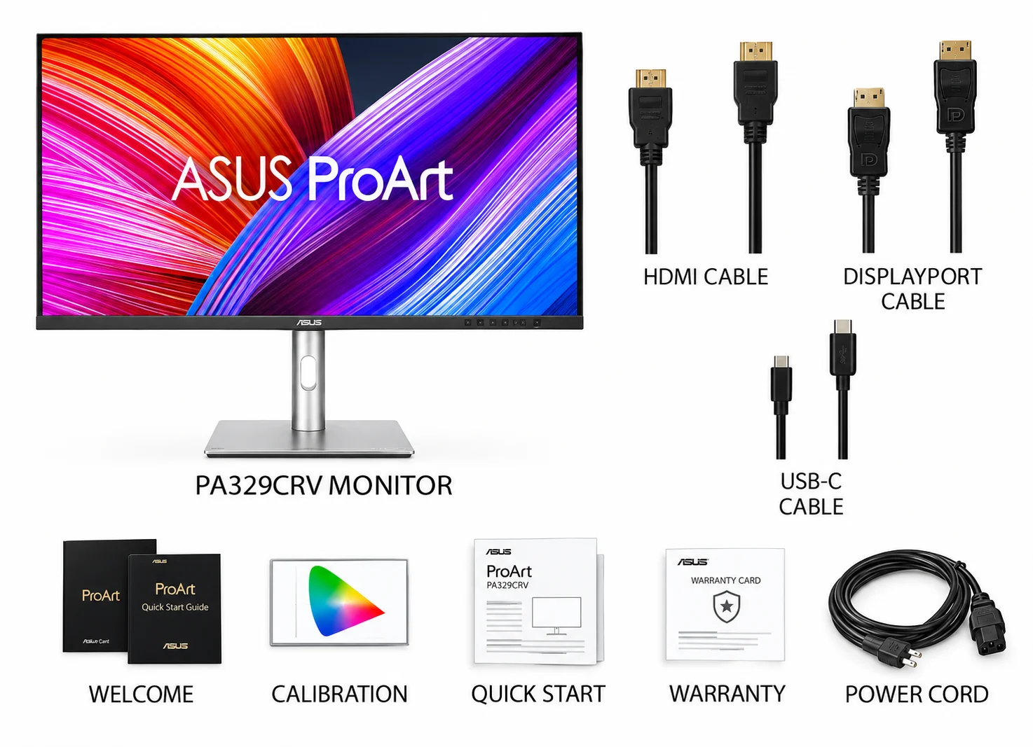 ASUS ProArt Display 32” (31.5" viewable) Professional Monitor (PA329CRV) - IPS, 4K UHD (3840 x 2160), 98% DCI-P3 -Open Box - Image 3