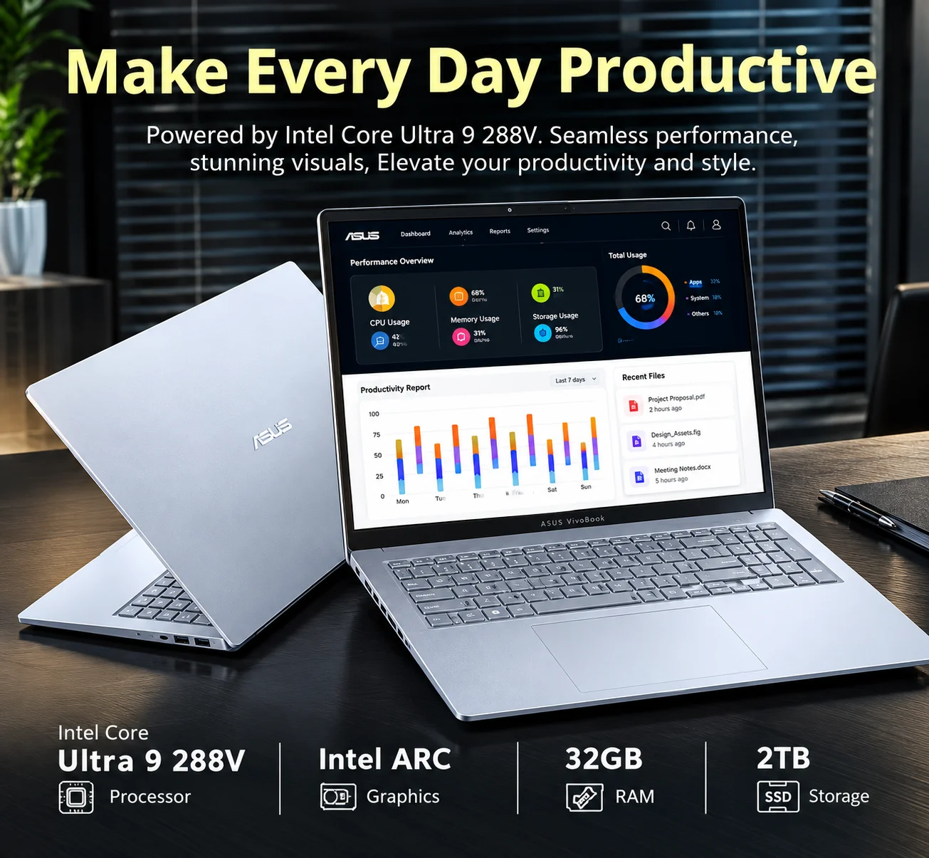 Dell Plus 16" Touchscreen Business Laptop - Intel Core Ultra 9 288V - 32GB LPDDR5X - 1TB SSD - Intel Arc - Windows 11 - Blue - Image 4