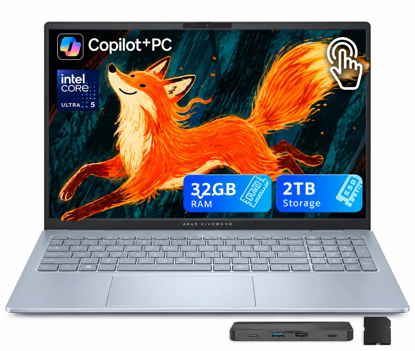 Dell Plus 16" Touchscreen Business Laptop - Intel Core Ultra 9 288V - 32GB LPDDR5X - 1TB SSD - Intel Arc - Windows 11 - Blue